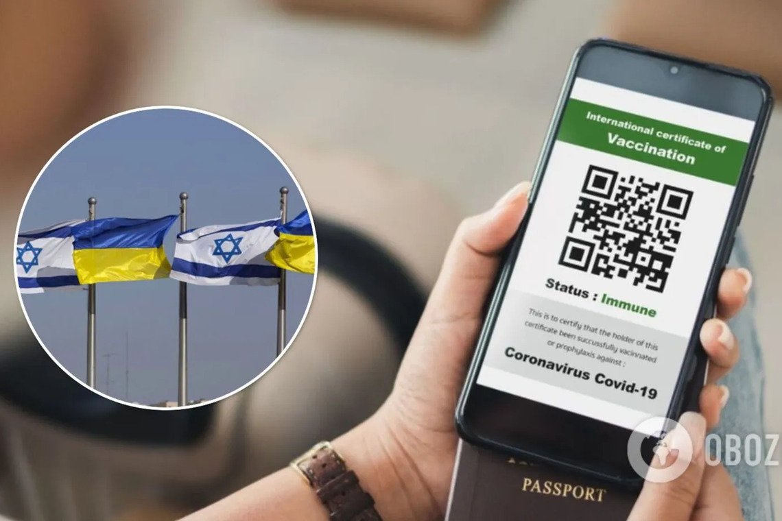 Україна і Ізраїль вийшли на фінальну стадію узгодження COVID-паспортів