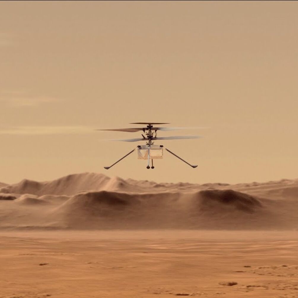 Вертолёт-дрон Ingenuity успешно совершил 9-й полёт над поверхностью Марса