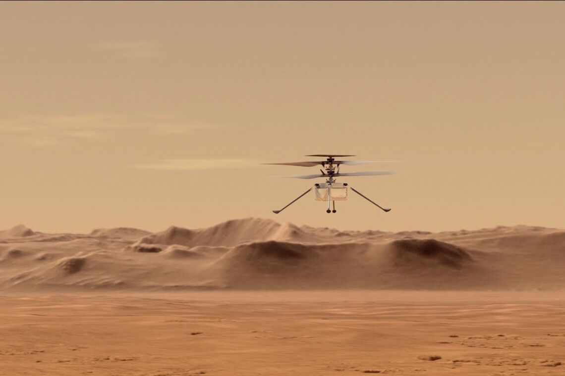 Вертоліт-дрон Ingenuity успішно здійснив 9-й політ над поверхнею Марса