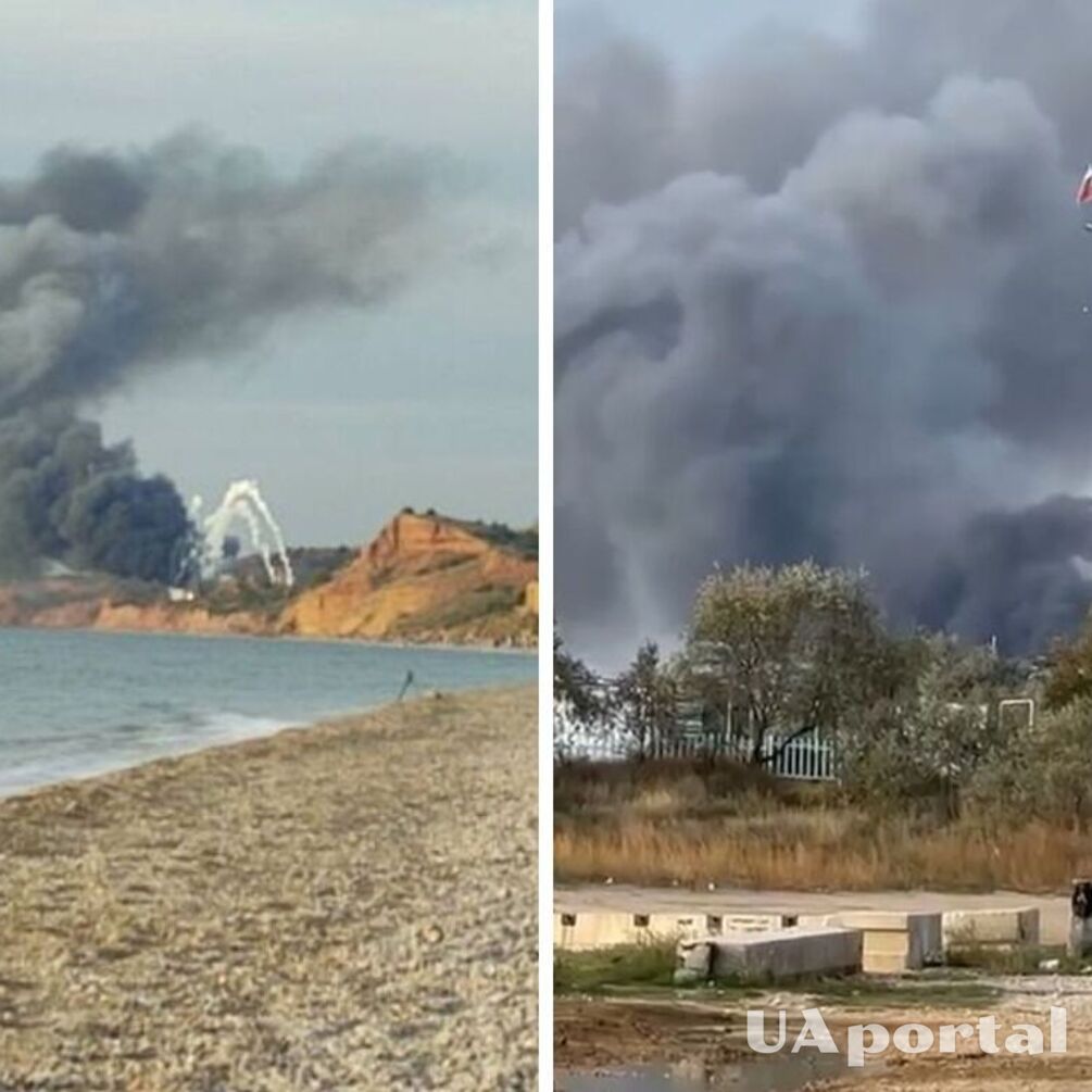 У Бельбеку вибухи та пожежа: горить головна авіабаза окупантів у Криму (відео моменту)