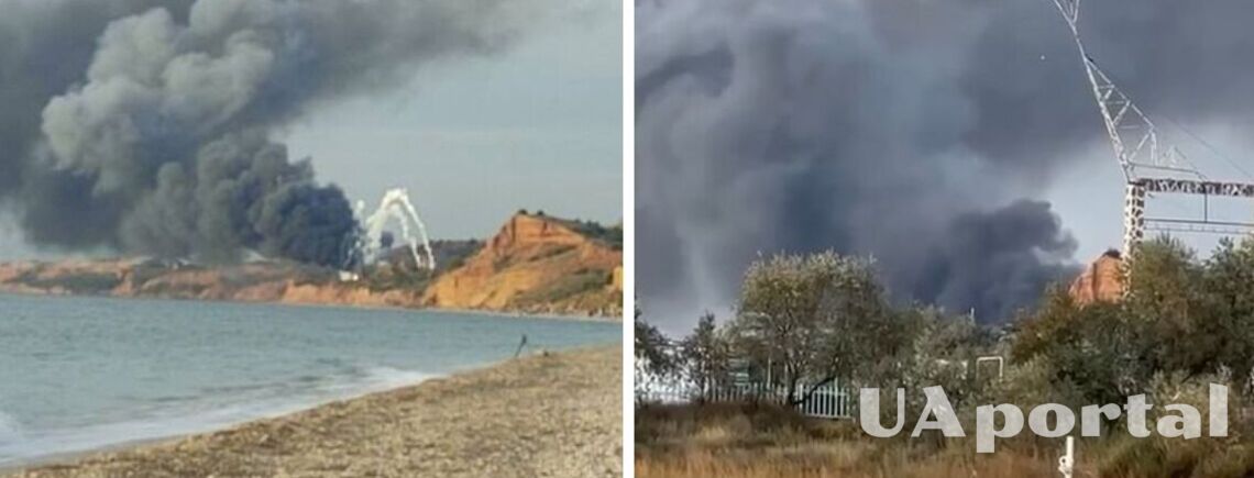 В Бельбеке взрывы и пожар: горит главная авиабаза оккупантов в Крыму (видео момента)