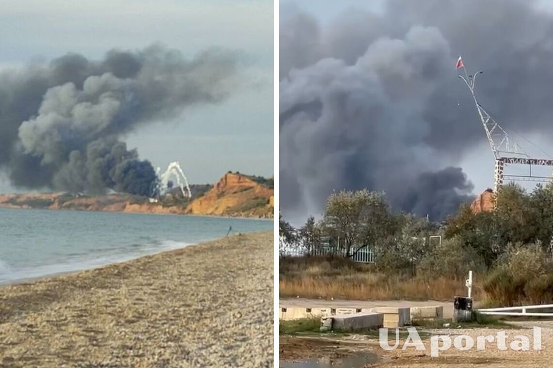 У Бельбеку вибухи та пожежа: горить головна авіабаза окупантів у Криму (відео моменту)