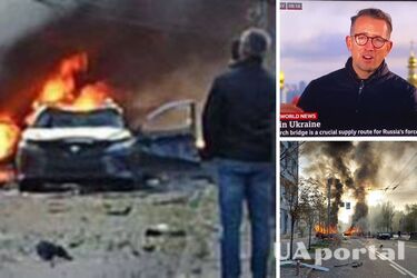 Удар по Киеву попал на прямую трансляцию BBC – видео
