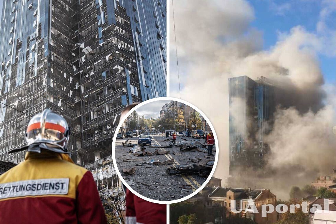 Ракетний удар по Києву – постраждав бізнес-центр 101 Tower