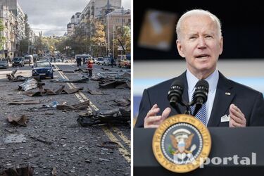 Байден отреагировал на массированные ракетные обстрелы Украины россией