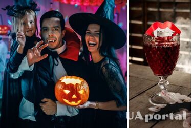 Всего за семь минут: как приготовили коктейль 'Поцелуй Дракулы' на Хэллоуин