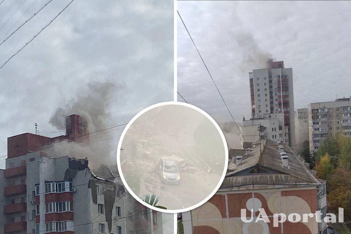 В Белгороде обломки ракеты, выпущенной по Харькову, упали на дом – фото и видео