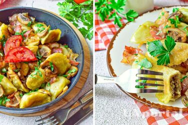 Смажені вареники з картоплею