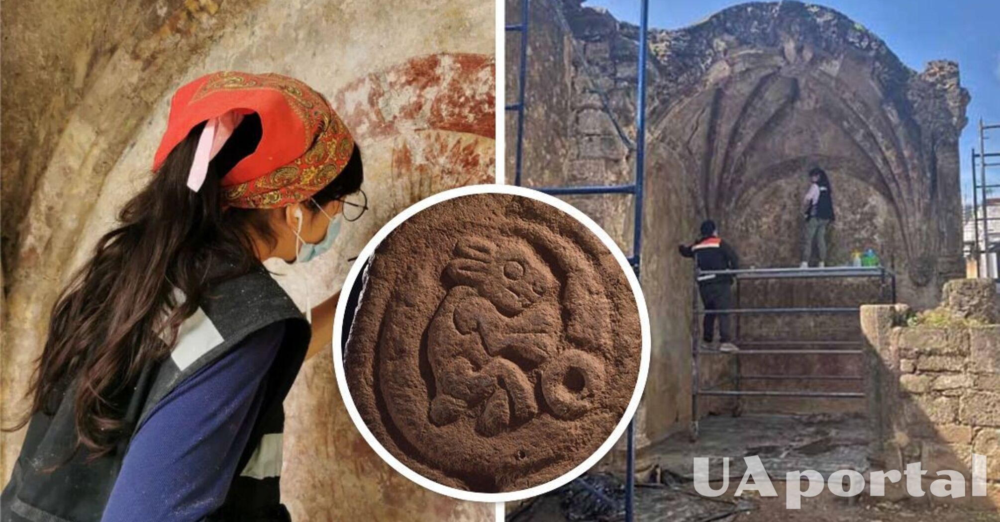 500-летнюю фреску бога алкоголя нашли в церкви в Мексике