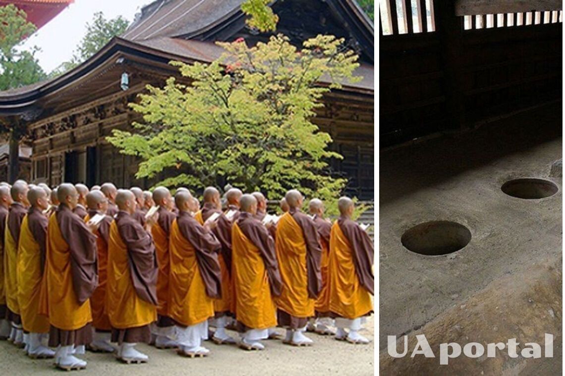 В Японии водитель случайно повредил туалет монахов, которому более 500 лет