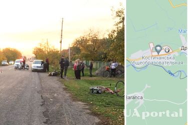 На Буковине мотоциклист сбил велосипедистку: мужчина погиб, а женщина травмирована (фото)