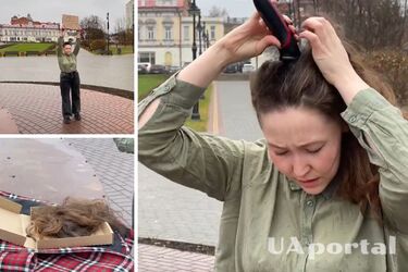 В Томську росіянка поголила голову на знак протесту