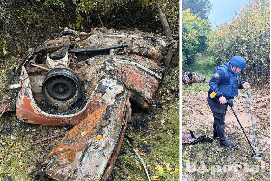 На Черниговщине нашли автомобиль и тела 4-х грибников, взорвавшихся на мини (фото)