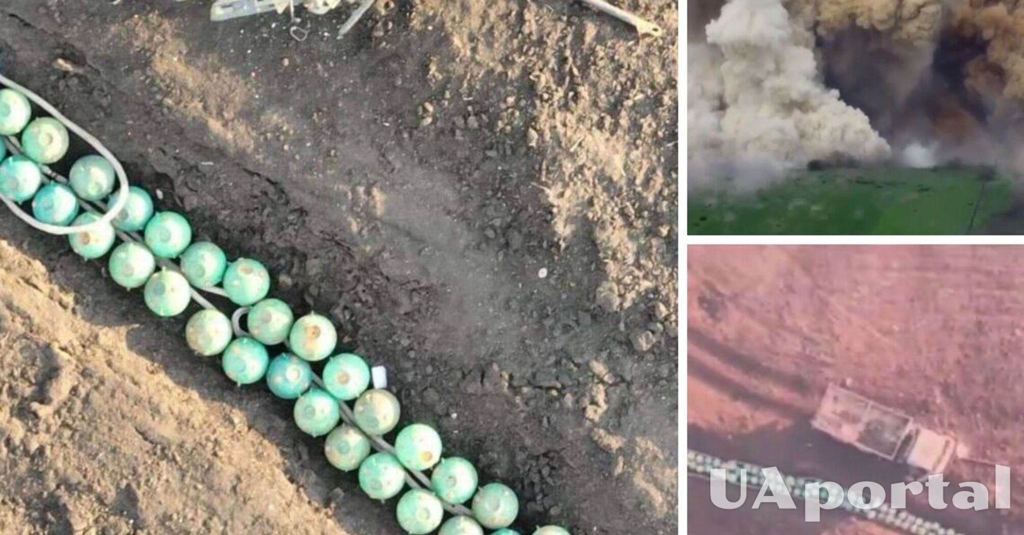 Окупанти підірвали закопані морські міни у Херсонській області, щоб зняти пропагандистський ролик (відео)