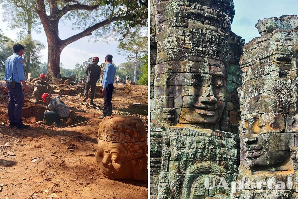 В Камбодже обнаружили загадочную статую мифического существа (фото)