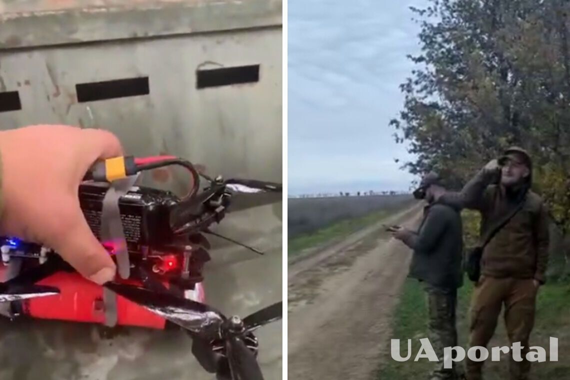 Украинские самодельные дроны-камикадзе на базе FPV коптеров