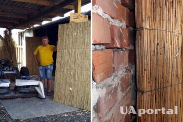 Украинец придумал действенный способ утепления дома с помощью камыша