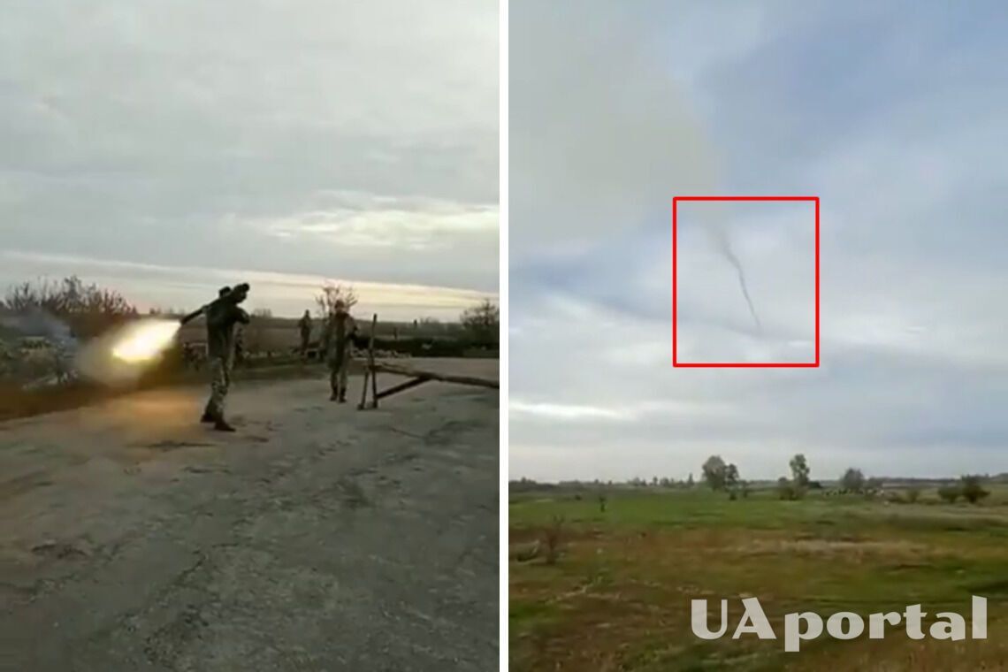Украинские военные радуются сбитию вражеской воздушной цели