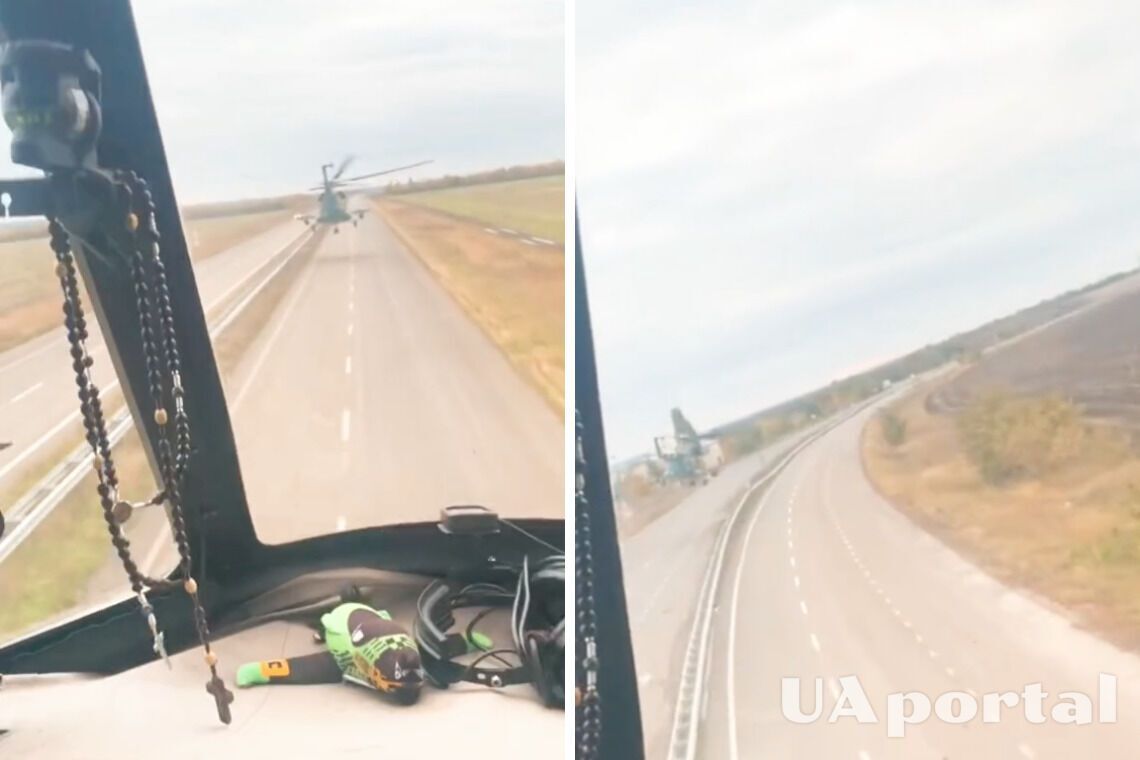 Война в Украине - как украинские пилоты летят низко над дорогой как украинские пилоты ВСУ летят низко над дорогой