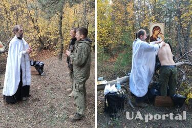 Священик хрестить окупантів у пакетах для тіл