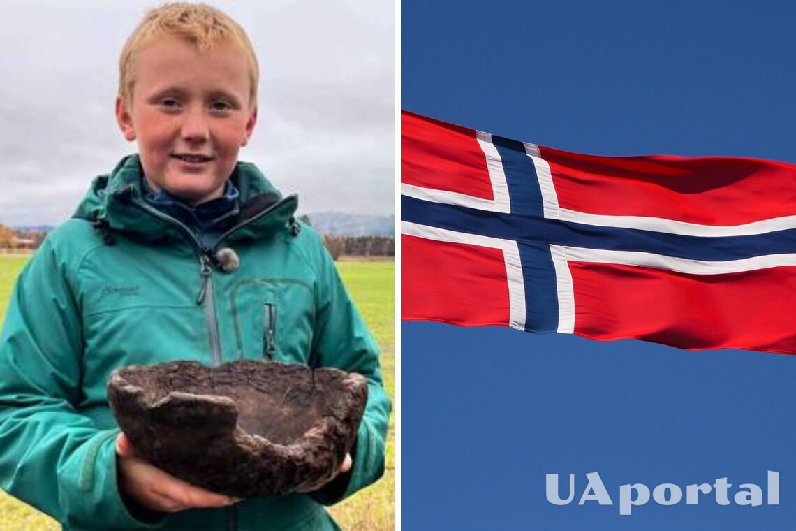 В Норвегии 10-летний мальчик обнаружил редкую деревянную чашу эпохи викингов (фото)
