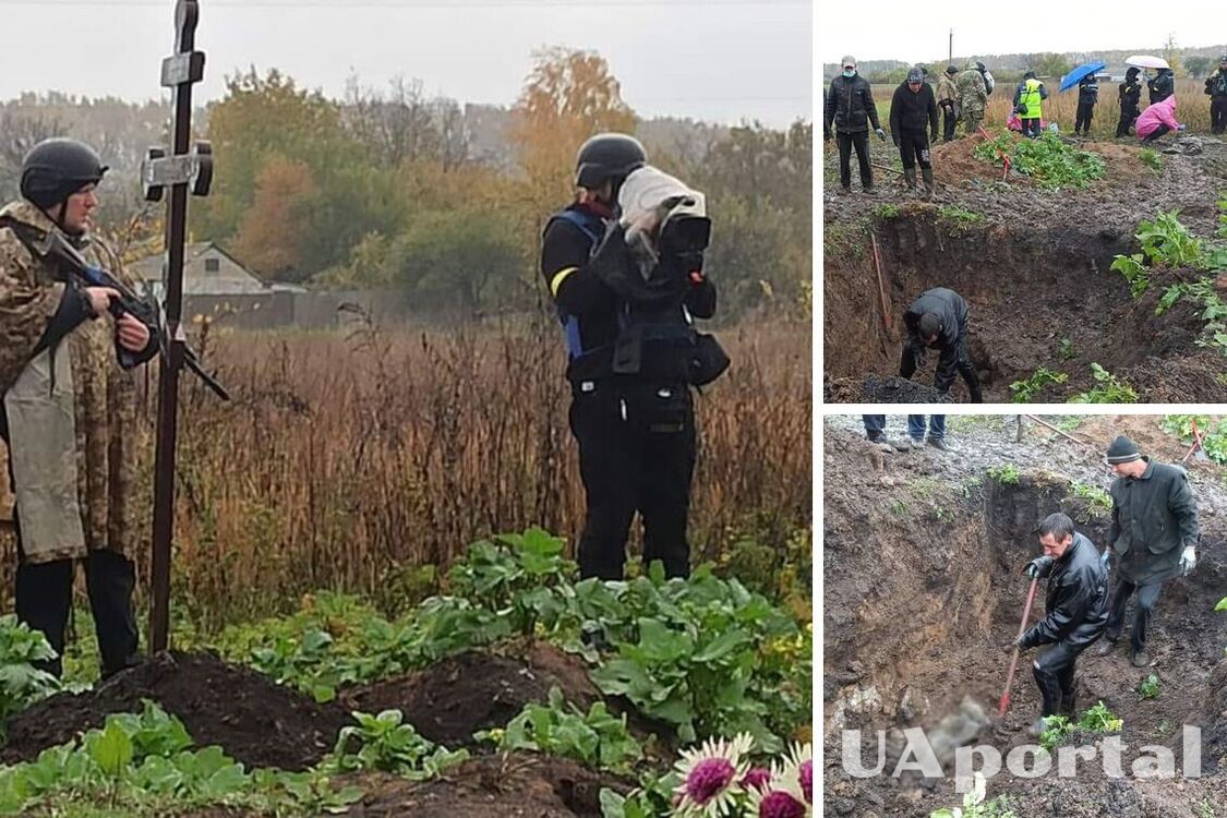 На Харківщині знайшли нове масове поховання, вже виявили 17 вбитих окупантами людей (фото)