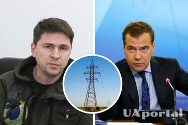 Михаил Подоляк и Дмитрий Медведев