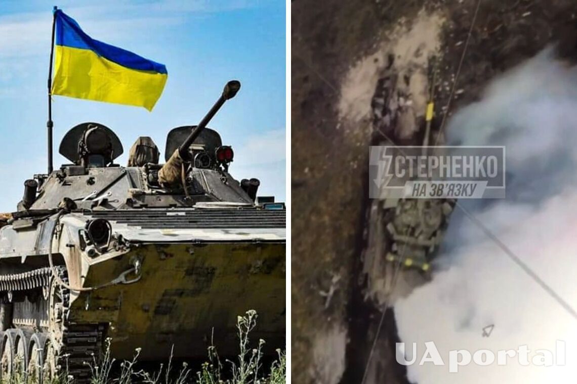 В сети показали, как украинский танк давит российскую пехоту прямо на их позициях (видео)