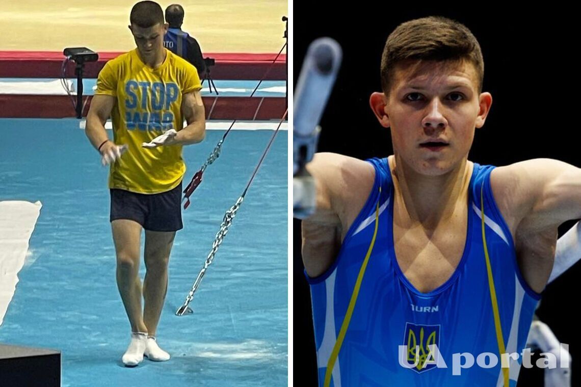 Українського гімнаста попросили не тренуватися у футболці з написом 'Зупиніть війну' на ЧС-2022
