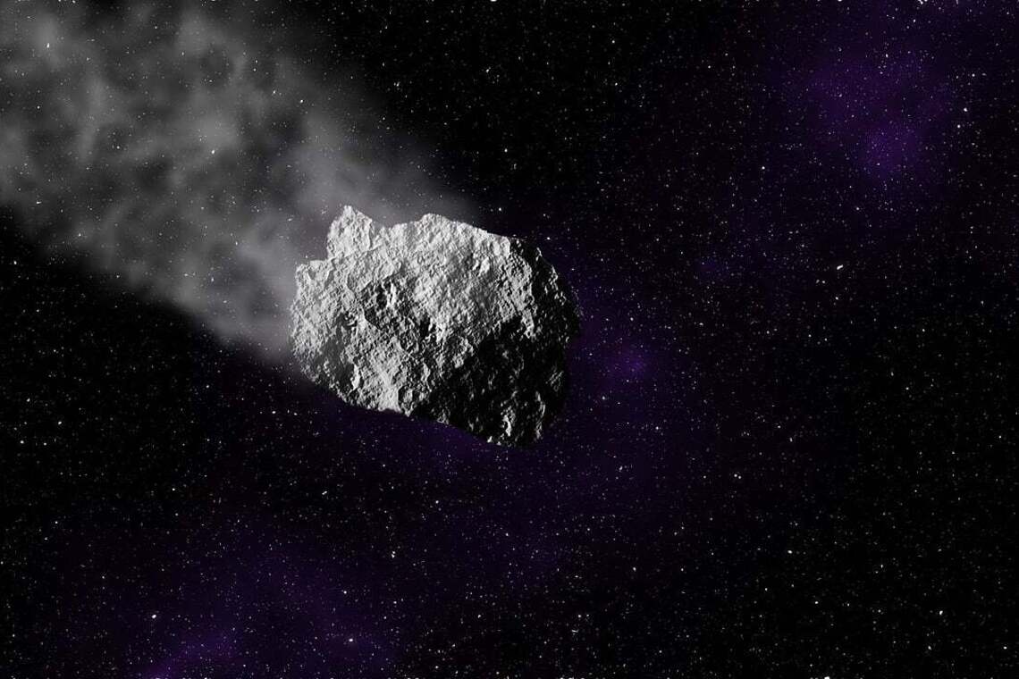 Летящий астероид