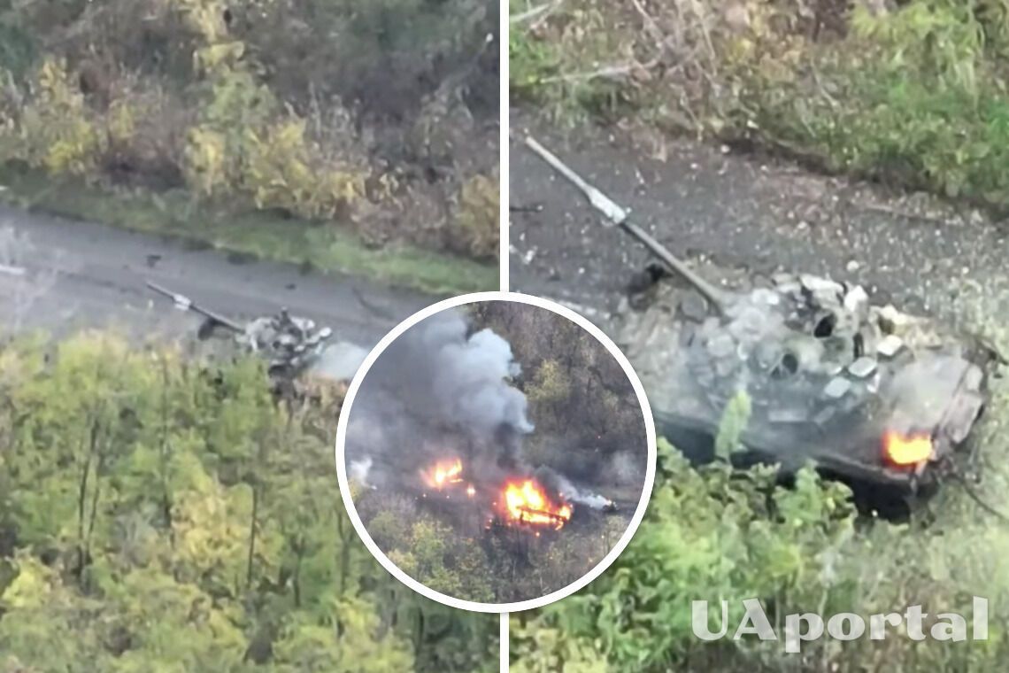 Война в Украине - ВСУ показали, как сожгли российский танк