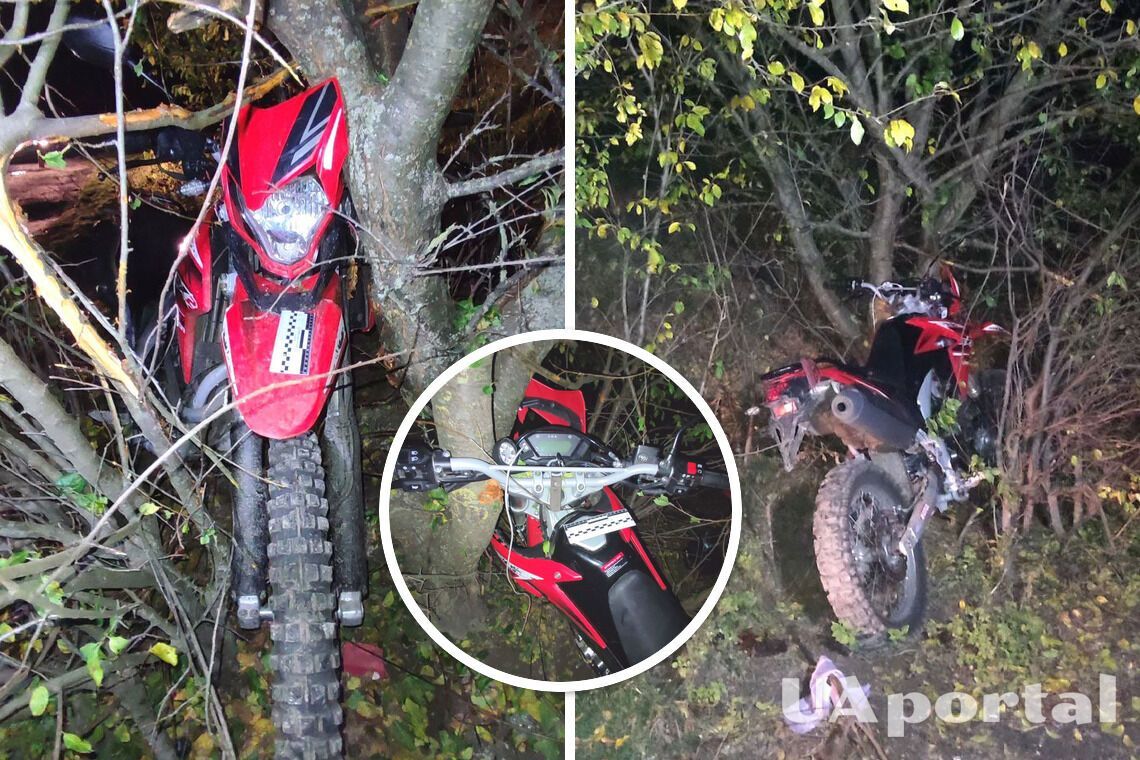 Смертельное ДТП в Ривненской области: мотоциклист взлетел в кювет и врезался в дерево (фото)