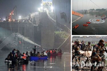 В Індії обірвався підвісний міст