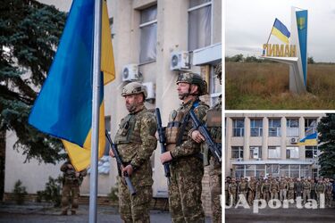 Український прапор офіційно піднято у звільненому від окупантів Лимані (фото)