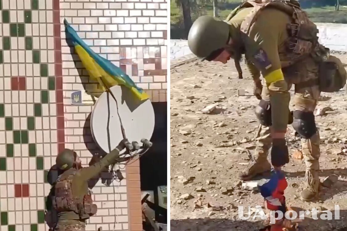 ЗСУ підняли український прапор у звільненій Новопетрівці на Херсонщині, триколор спалили (відео)