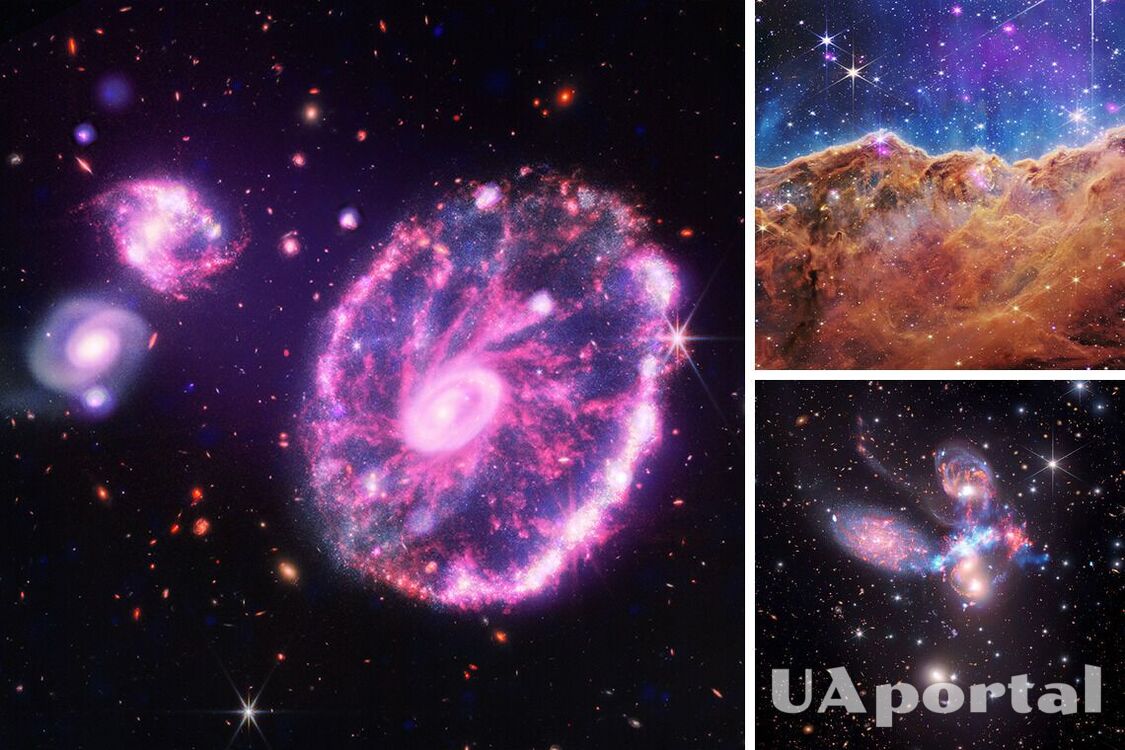 Удивительные космические виды получили благодаря сочетанию снимков телескопа Вебба и рентгеновских данных (фото)