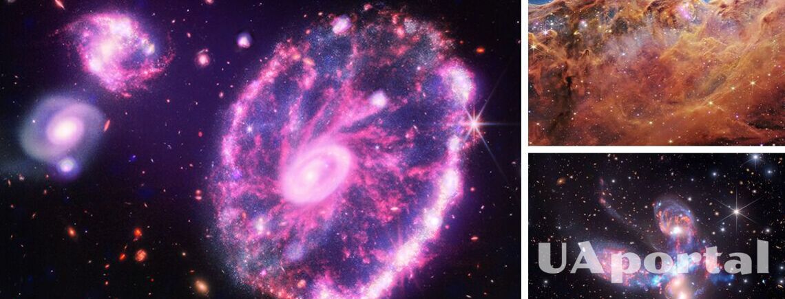 Удивительные космические виды получили благодаря сочетанию снимков телескопа Вебба и рентгеновских данных (фото)