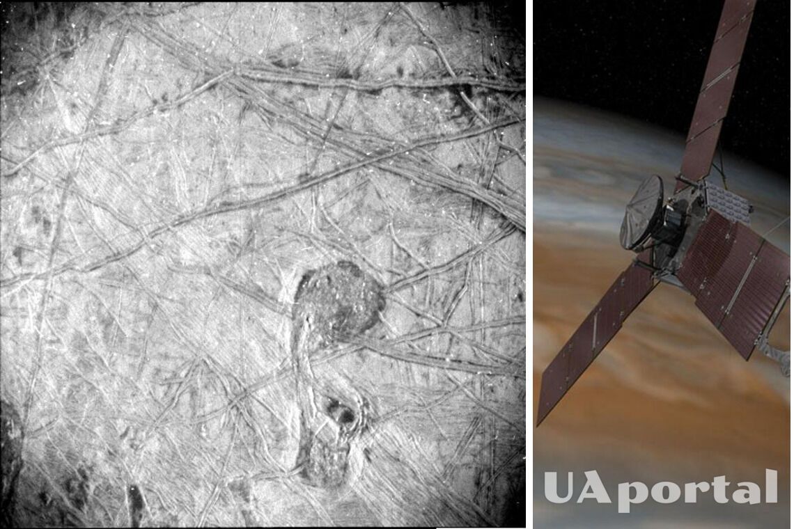 Спутник Юпитера Европа – фото станции Юнона – NASA