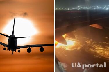 Во время взлета у пассажирского самолета Дели-Бангалор загорелась турбина (видео)