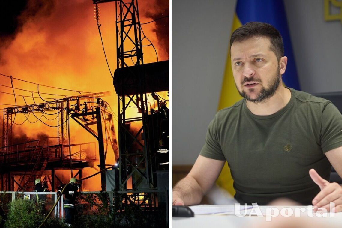 Повреждение энергосистемы Украины 40%