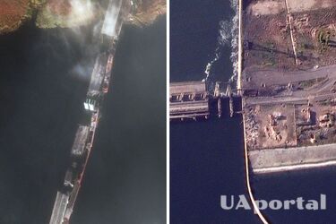Появились спутниковые снимки мостов в Херсонской области, которые уничтожили россияне после побега (фото)