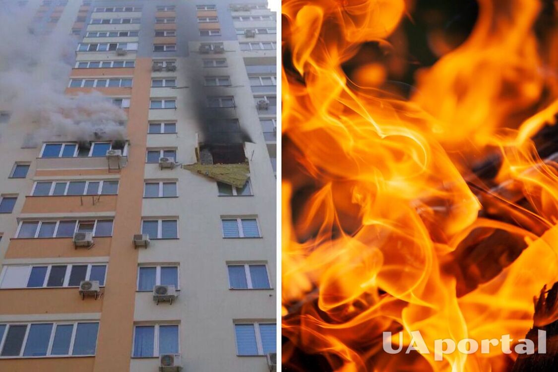 На Виноградаре в Киеве произошел мощный взрыв в квартире: вспыхнул пожар (видео)