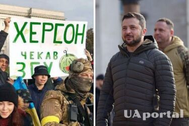 Освобождение Херсона - россияне скулят и истерят из-за визита Зеленского в Херсон