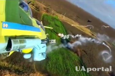 Мі-24 відпрацював по позиціях ворога