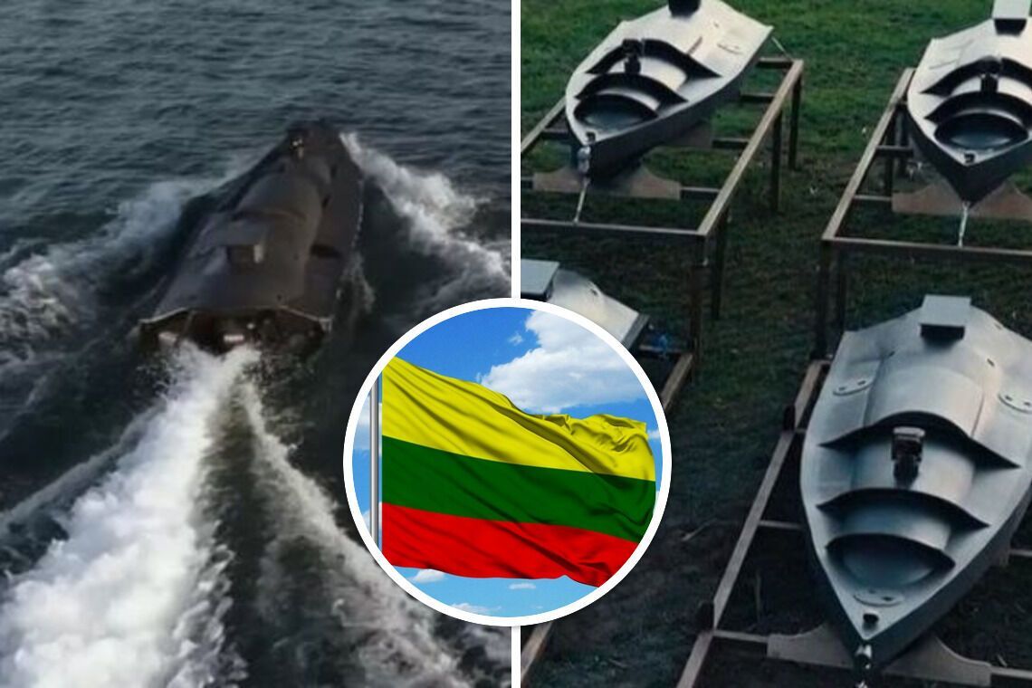 Жители Литвы собрали для Украины морской дрон и назвали его 'PEACE Дец' 
