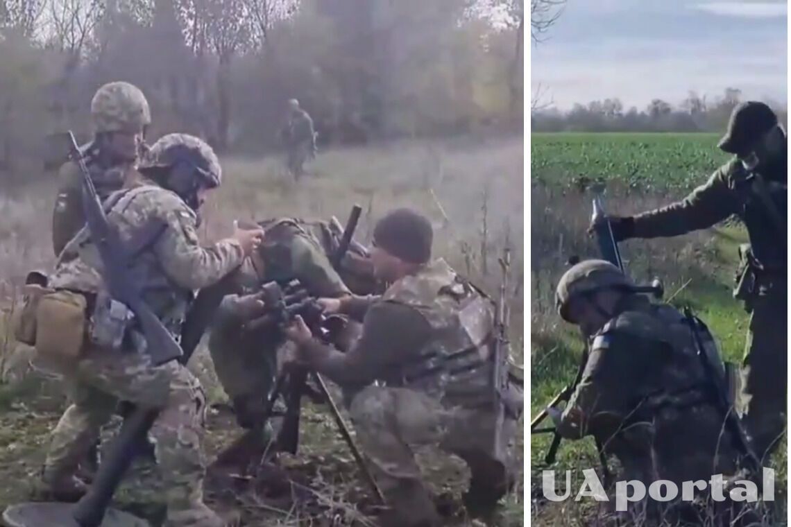 Працюють українські мінометники тероборони Дніпра
