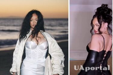 Певица Рианна в черном стрейче на камеру показала обнаженные ягодицы и грудь (видео)