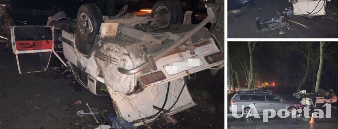 От удара автомобиль перевернулся на крышу: в Харькове произошло ДТП с пострадавшими (фото)