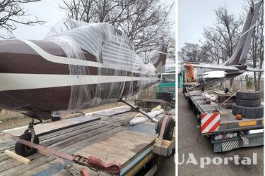 Украинец на прицепе грузовика пытался вывезти самолет в Молдову (фото)