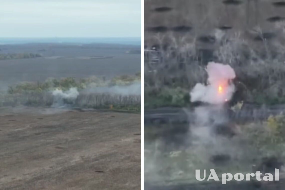 Эффектное видео, как ВСУ уничтожают российский танк
